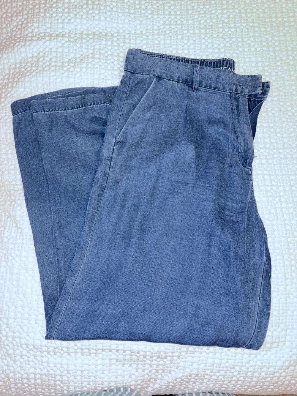American Eagle Outfitters Wide-Leg Jeans - Blue